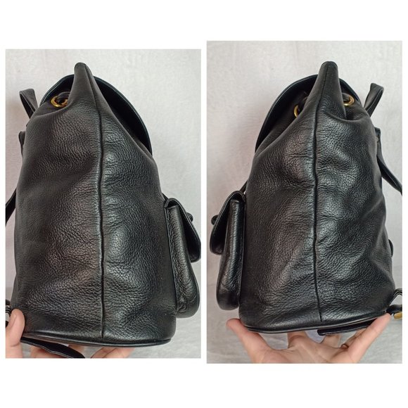 Vintage Style MCM Drawstring leather backpack - Picture 11 of 14